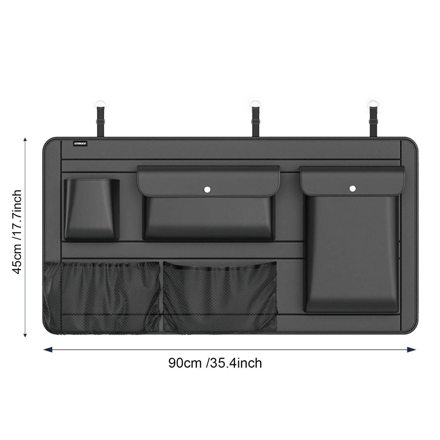 RapidRange ™ / Boîte de rangement de siège arrière de voiture réglable de grande capacité - My - carstore13.com