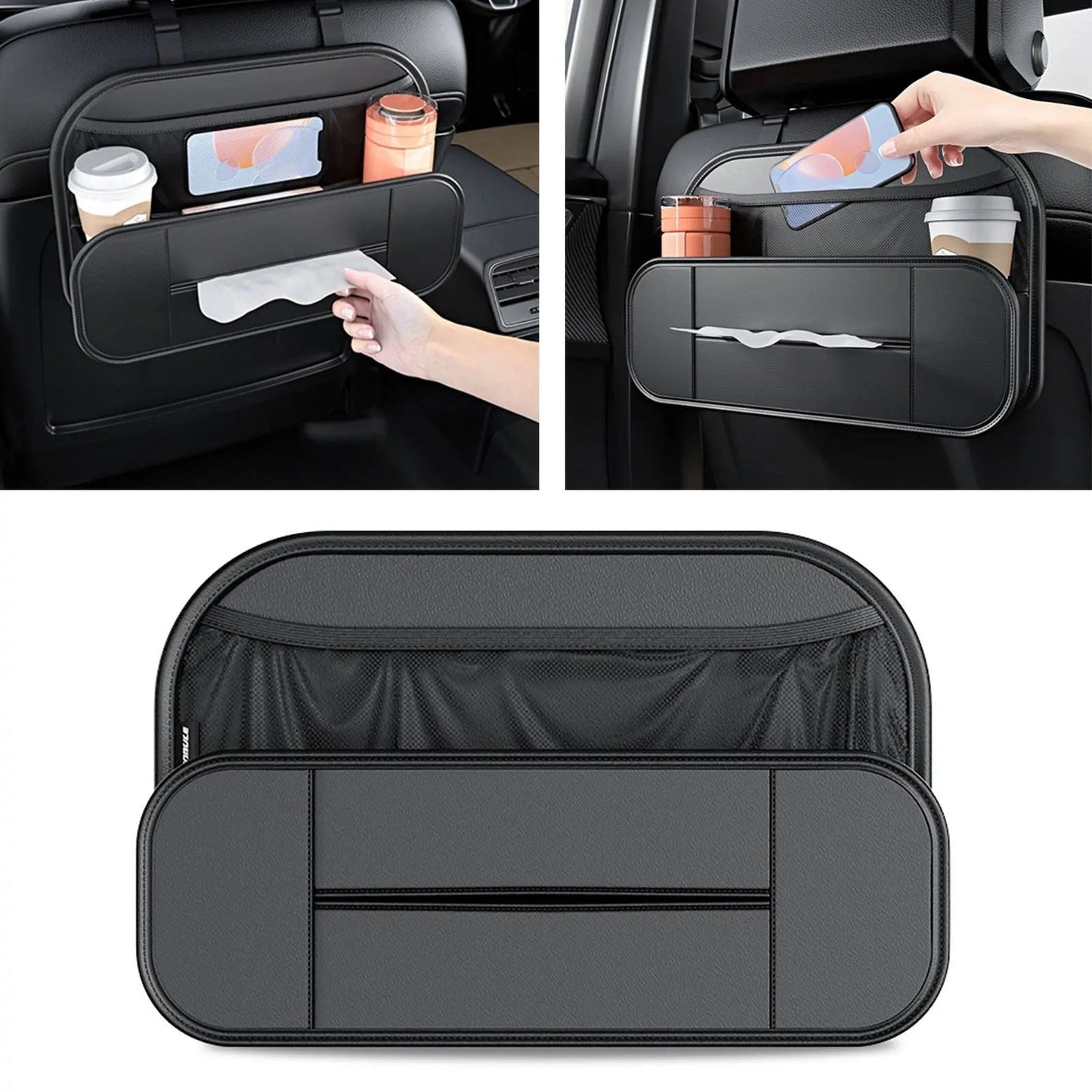 RapidRange ™ / Boîte de rangement de siège arrière de voiture réglable de grande capacité - My - carstore13.com
